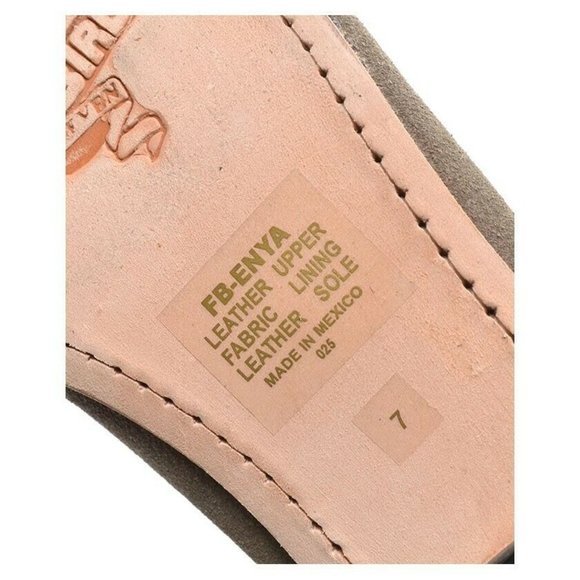 Freebird Enya Taupe Leather Ankle Tie Flats 7 M New - Picture 6 of 7